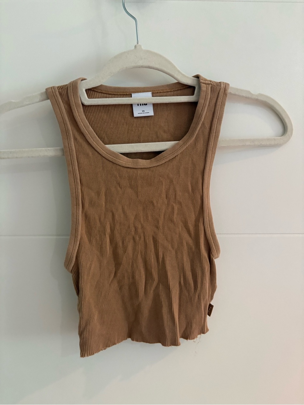 TNA Ribbed Tank Top — Tan